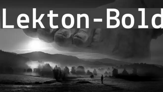 Lekton-Bold Font examples