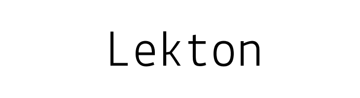 Lekton Font