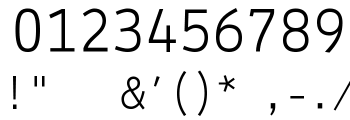 Lekton04 Thin Font OTHER CHARS