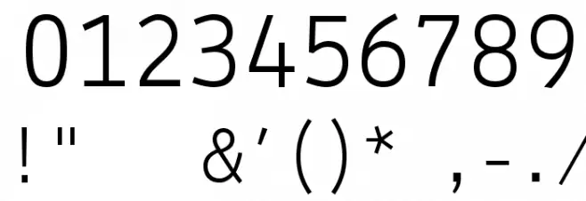 Lekton04 Thin Font OTHER CHARS