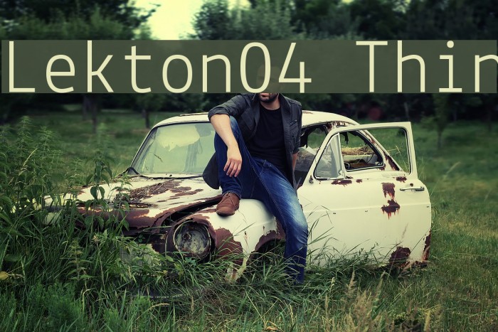 Lekton04 Thin Font examples