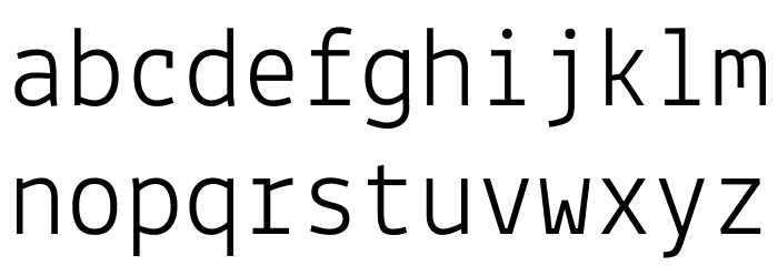 Lekton Font LOWERCASE