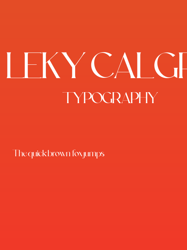 Leky Calgria Personal Use Poster