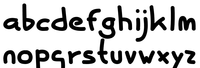 Lele Hand Font LOWERCASE