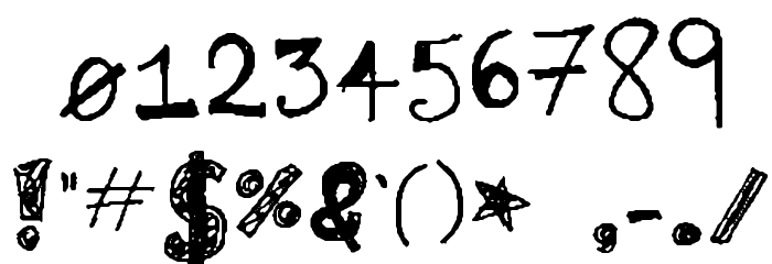 Lele's scribadoo Font OTHER CHARS