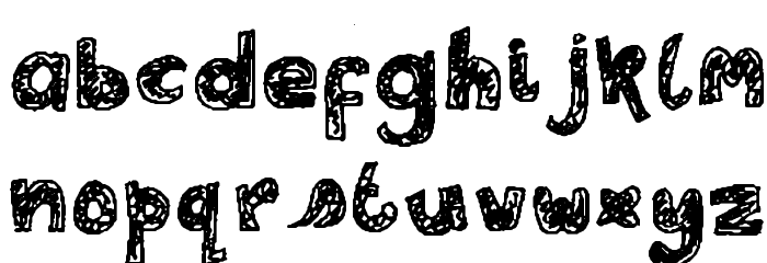 Lele's scribadoo Font LOWERCASE