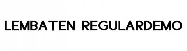 Lembaten RegularDemo  Frei Schriftart Herunterladen