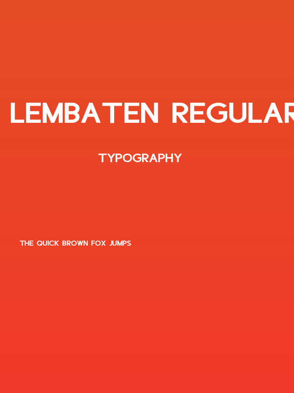 Lembaten RegularDemo Poster