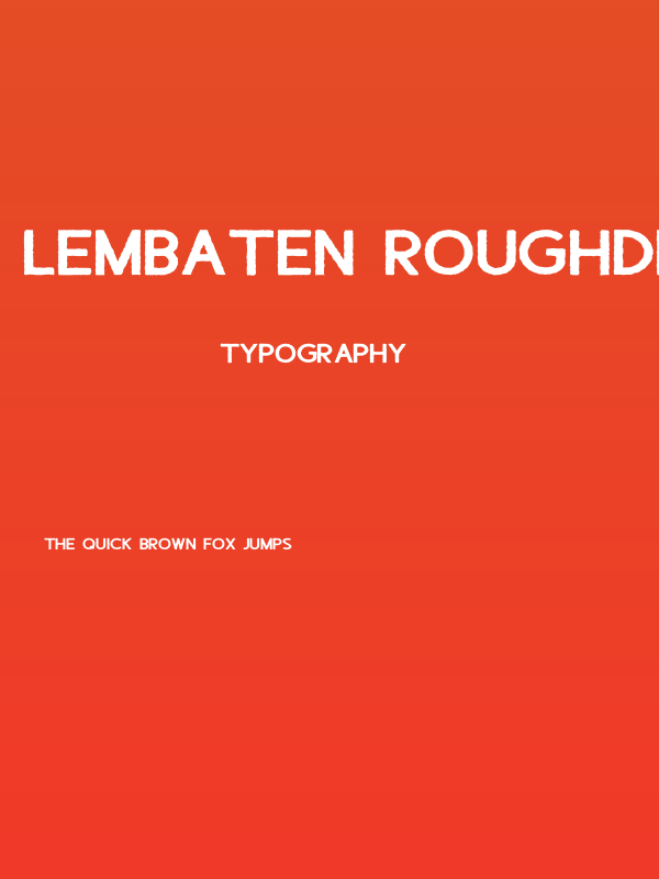 Lembaten RoughDemo Poster