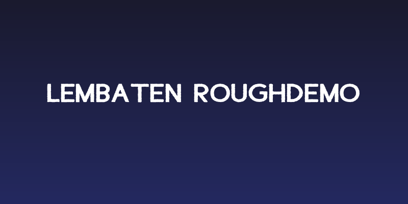 Lembaten RoughDemo Social Header