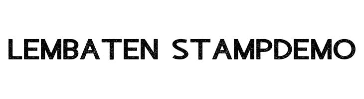 Lembaten StampDemo  Frei Schriftart Herunterladen