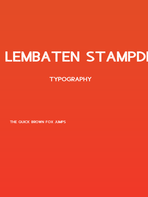 Lembaten StampDemo Poster