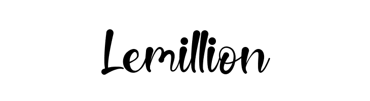 Lemillion  नि: शुल्क फ़ॉन्ट्स डाउनलोड