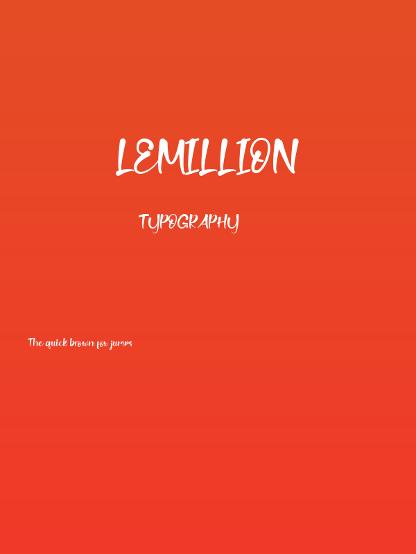 Lemillion Poster