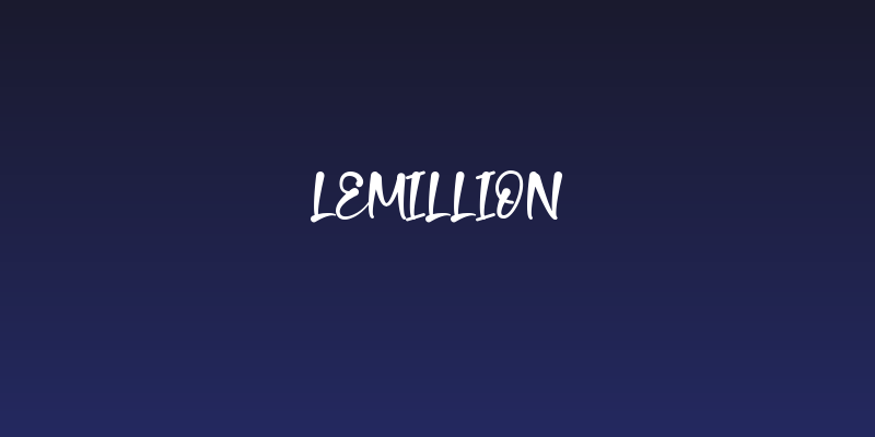 Lemillion Social Header