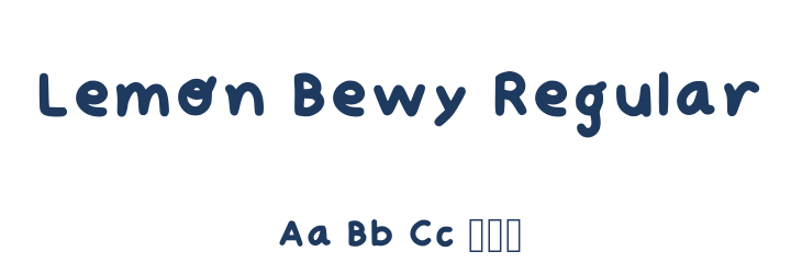 Lemon Bewy Regular Font Preview