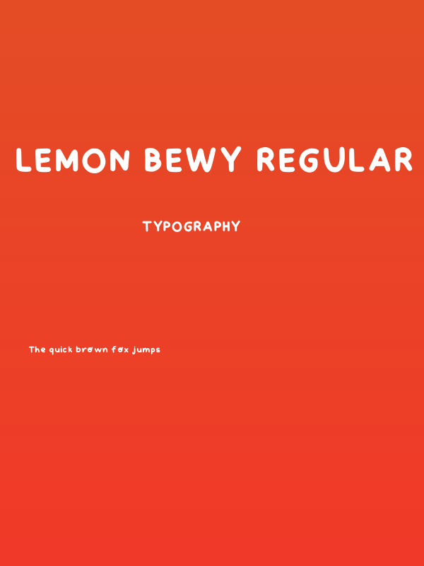 Lemon Bewy Regular Poster
