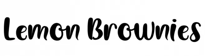 Lemon Brownies  Free Fonts Download