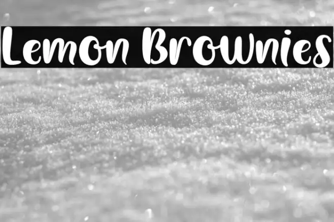 Lemon Brownies Example 1