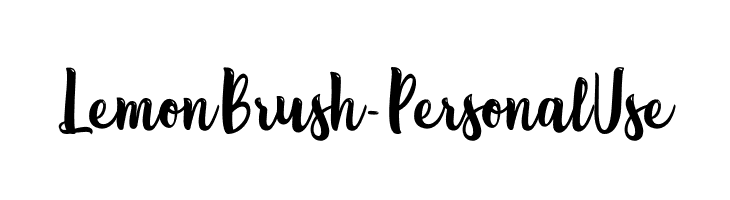 Lemon Brush - Personal Use  font caratteri gratis