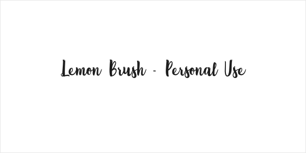 Lemon Brush - Personal Use Logo