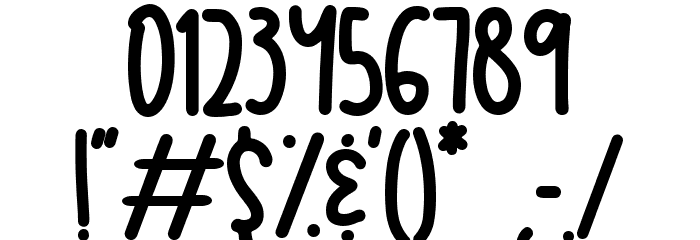 Lemon Crush Font OTHER CHARS