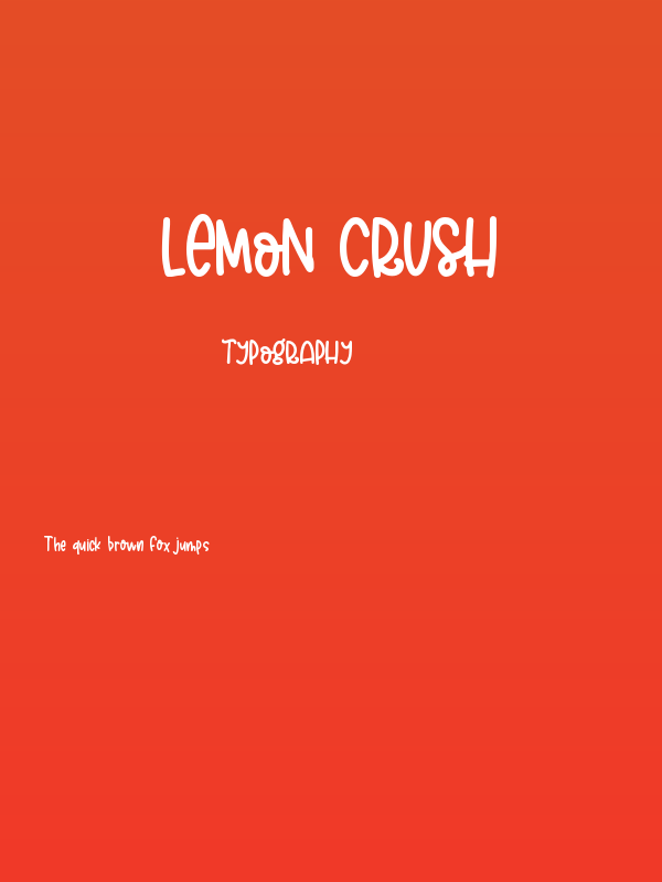 Lemon Crush Poster