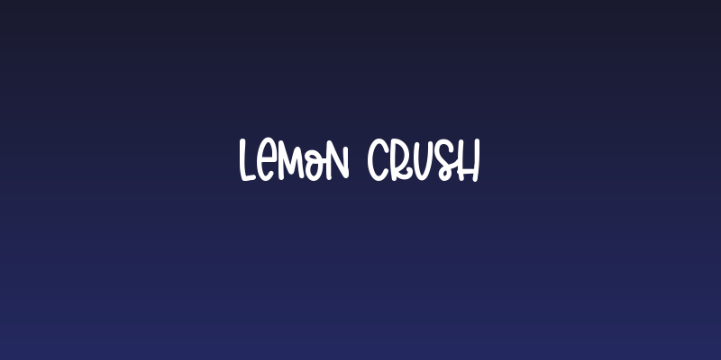 Lemon Crush Social Header