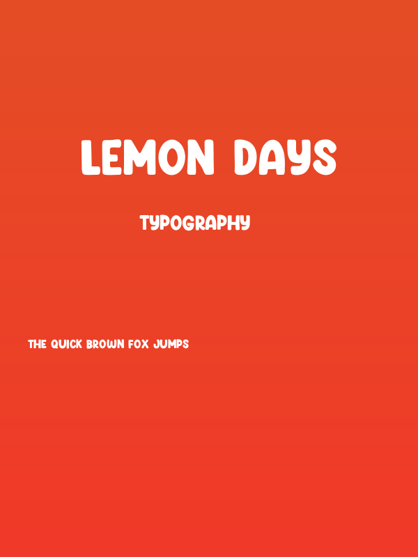 Lemon Days Poster