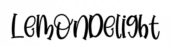 Lemon Delight  Fuentes Gratis Descargar