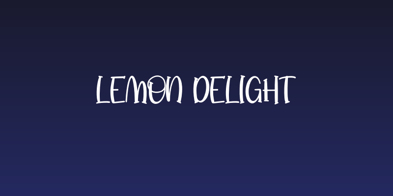 Lemon Delight Social Header
