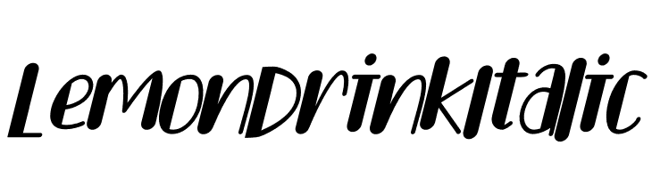 Lemon Drink Italic  Descarca Fonturi Gratis