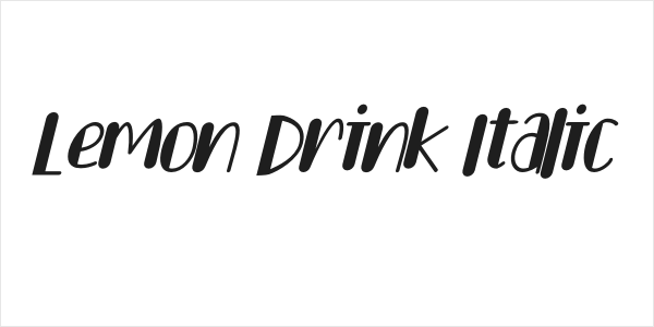 Lemon Drink Italic Logo