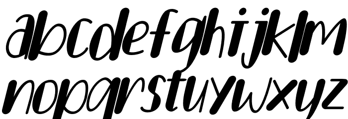 Lemon Drink Italic Font LOWERCASE