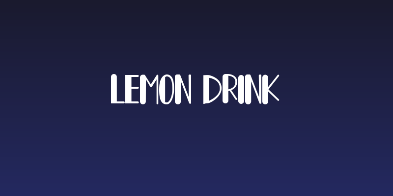 Lemon Drink Social Header