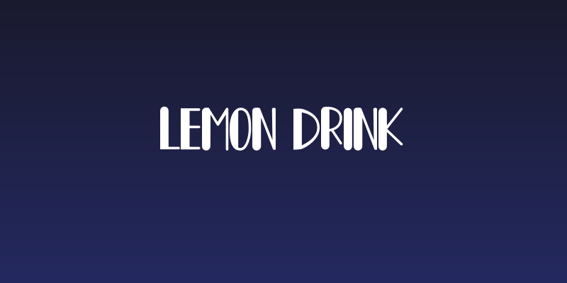 Lemon Drink Social Header