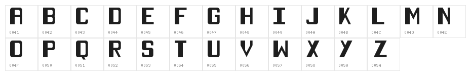 Lemon Drops Regular Character Map