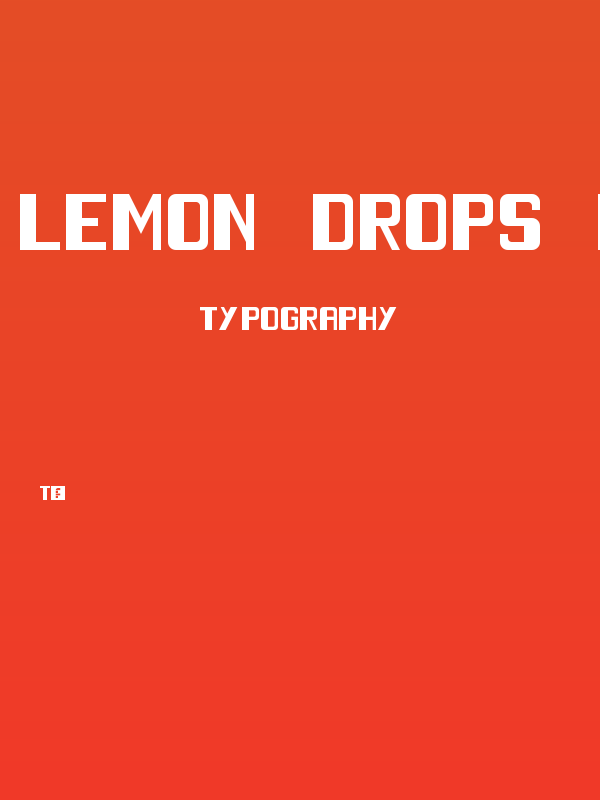 Lemon Drops Regular Poster