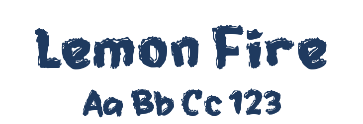 Lemon Fire Font Preview
