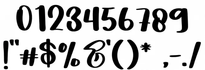 Lemon Fresh Font OTHER CHARS