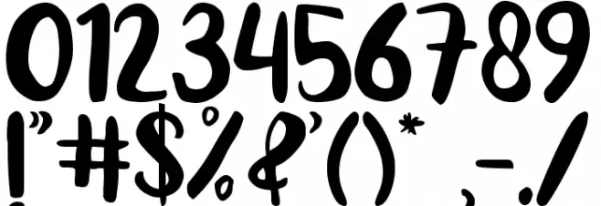 Lemon Friday Font OTHER CHARS