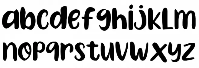 Lemon Friday Schriftart Kleinbuchstaben
