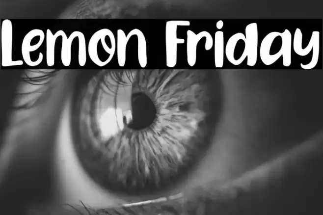Lemon Friday फ़ॉन्ट examples