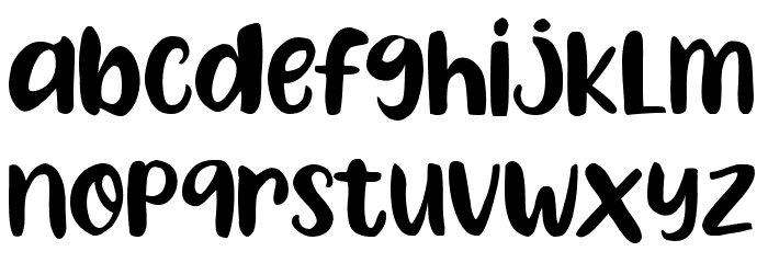 Lemon Friday Font LOWERCASE