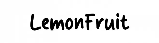 Lemon Fruit  フリーフォントのダウンロード