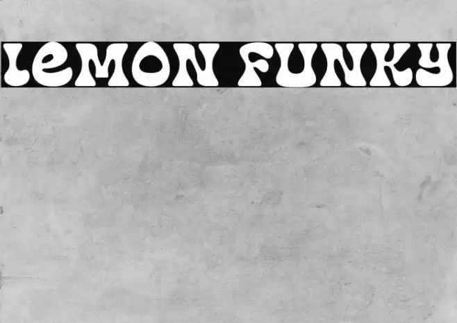 Lemon Funky Fonte examples