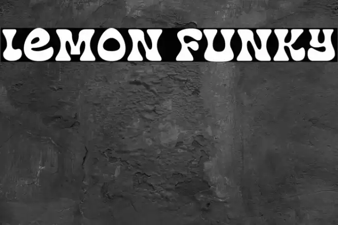 Lemon Funky Fonte examples