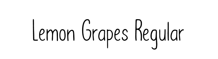 Lemon Grapes Regular  baixar fontes gratis