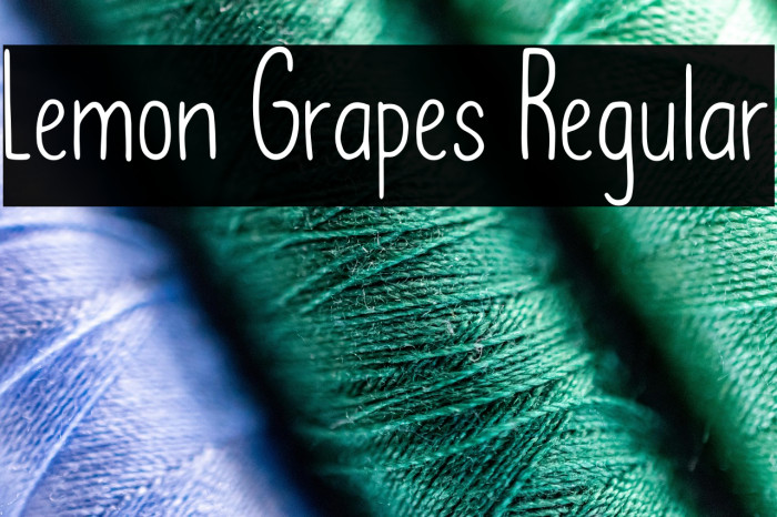 Lemon Grapes Regular Example 1
