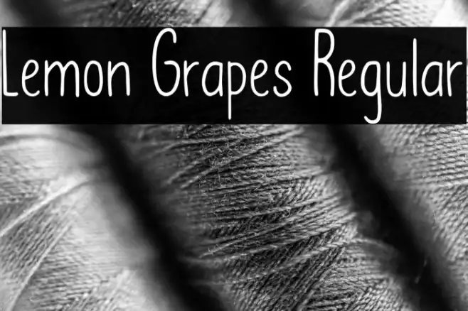 Lemon Grapes Regular Example 1